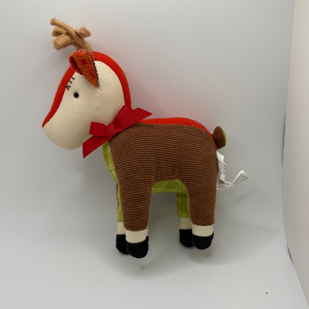 Starbucks Reindeer Plush Stuffed Animal Christmas‎ Holiday Red Green Brown - Picture 3 of 10